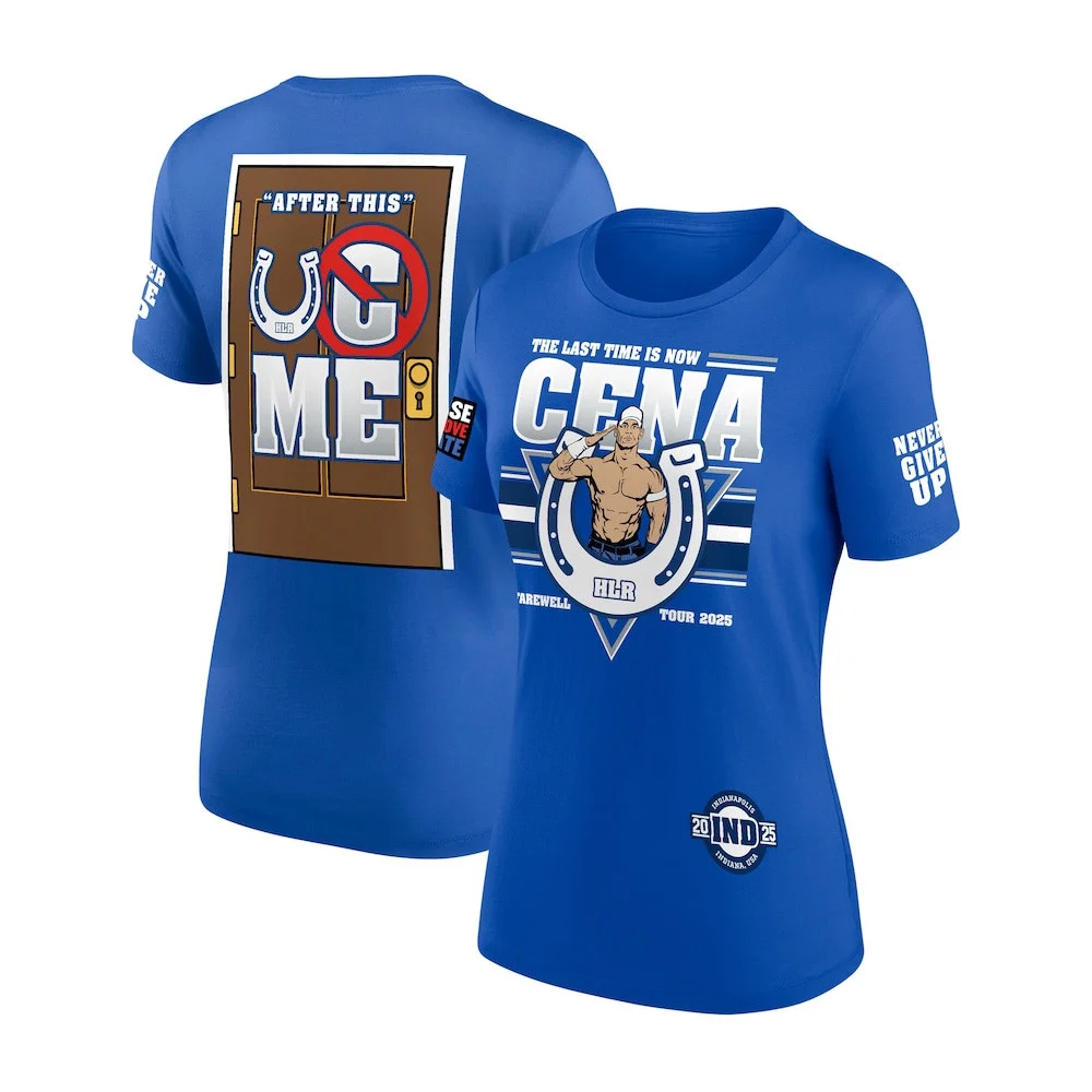 Blue John Cena Farewell Tour 2025 Indianapolis T-Shirt Mother's Day Gifts