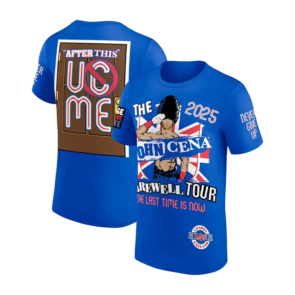 Blue John Cena Farewell Tour 2025 London T-Shirt Good Gifts For Dads