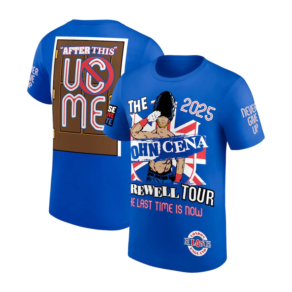 Blue John Cena Farewell Tour 2025 London T-Shirtomething Special For Fathers Day