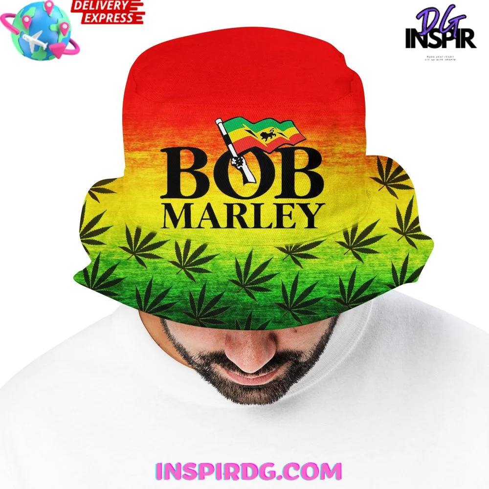 Bob Marley Jamaica Reggae Bucket Hat