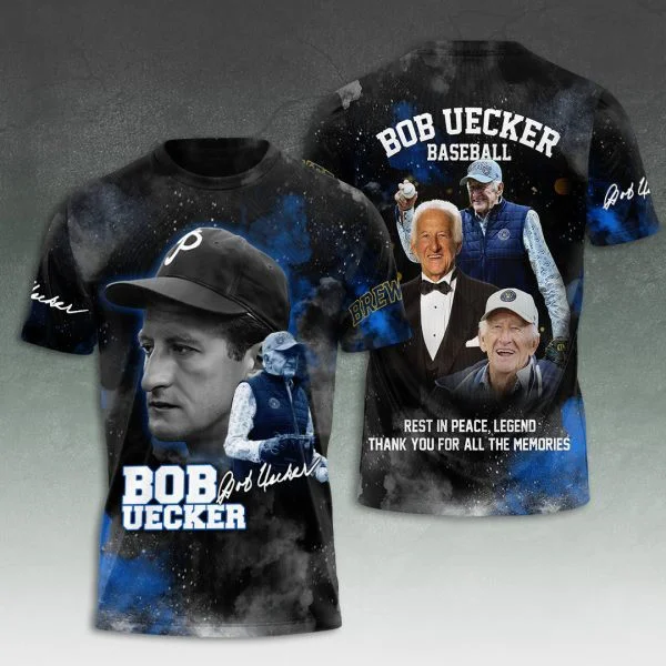 Bob Uecker Baseball Shirt Rest In Peace Legend Thank You For All The Memories 1934 2025 T-Shirt