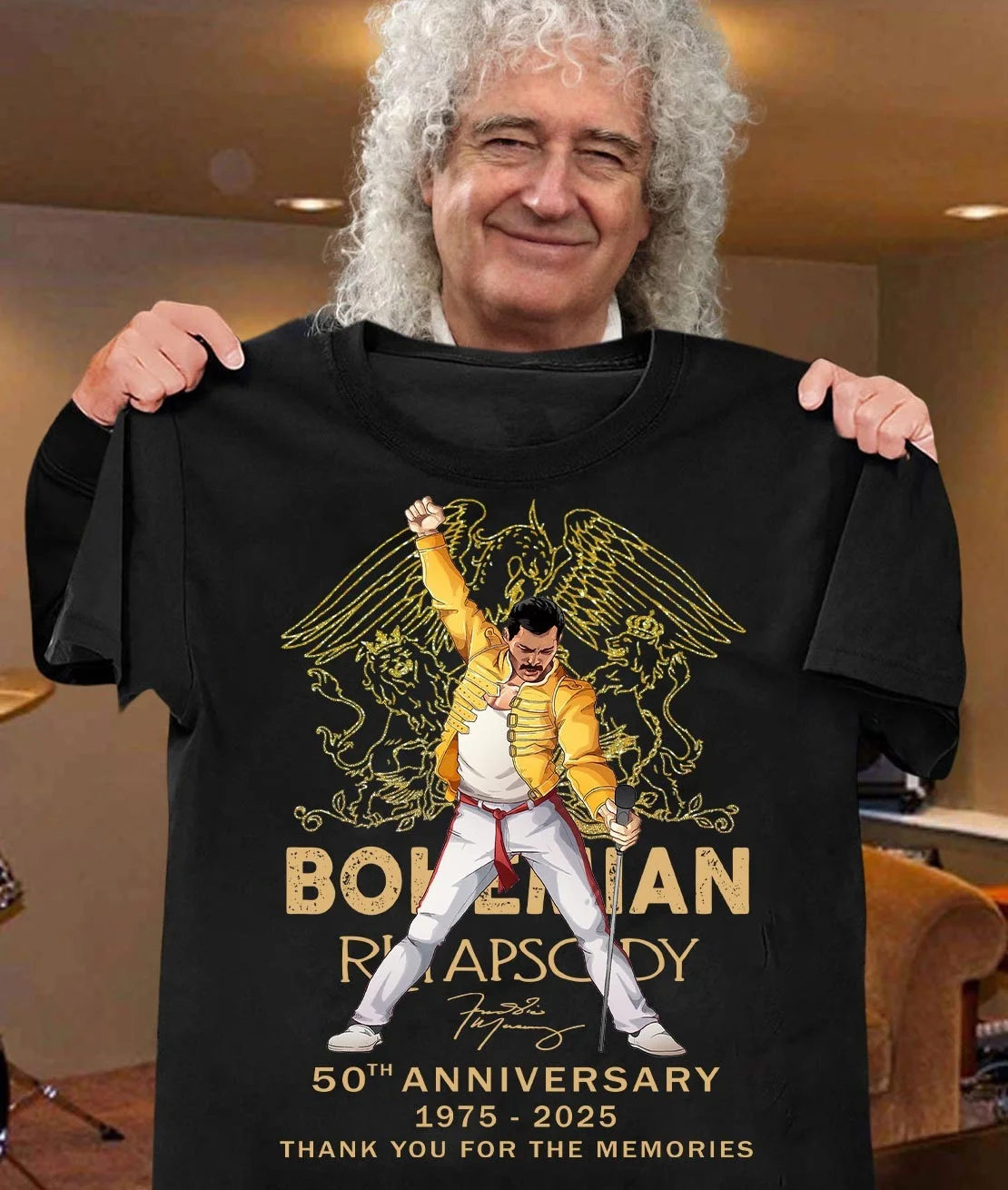 Bohemian Rhapsody Thank You For The Memories Shirt 50Th Anniversary