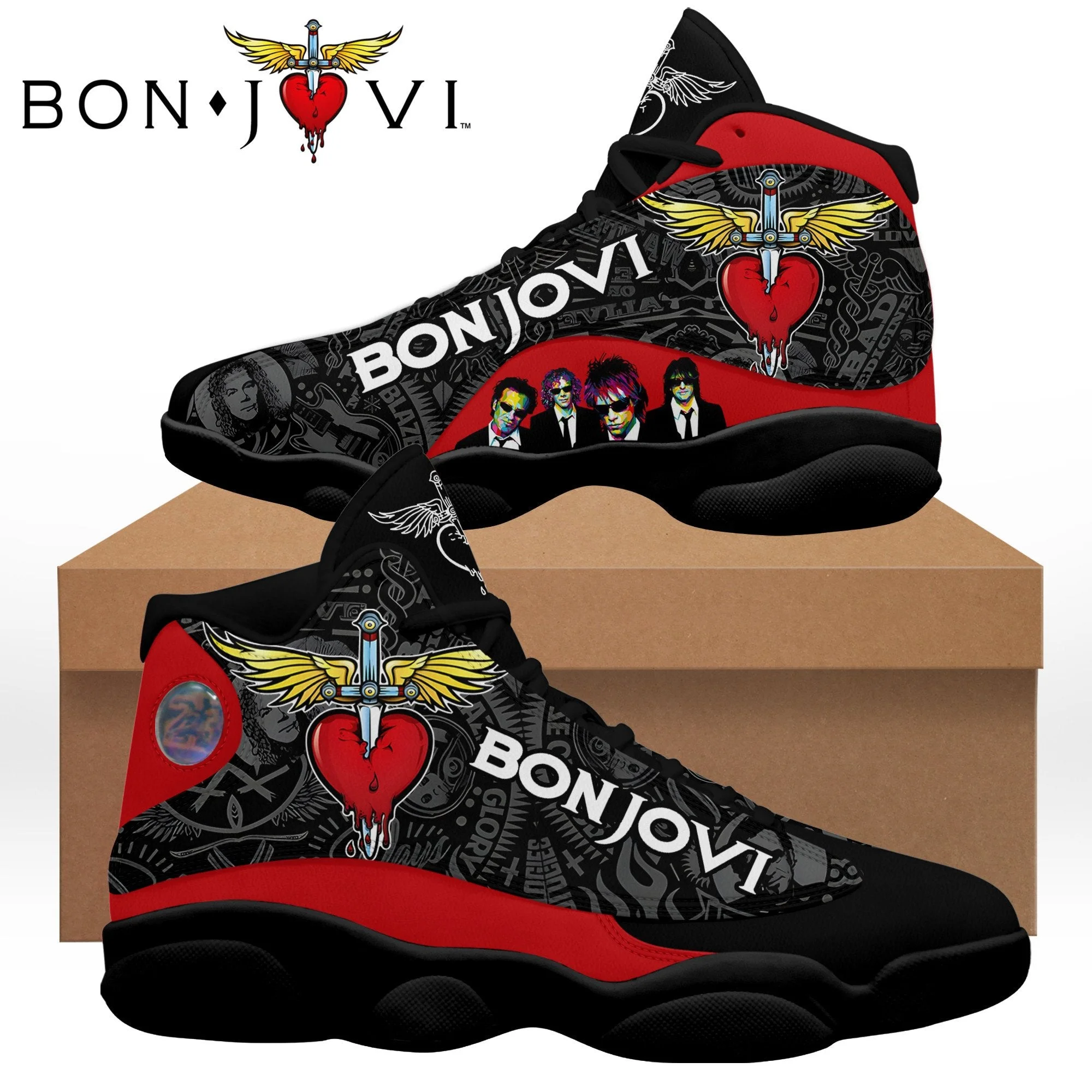 Bon Jovi AJ13 Sneakers Shoes For Men And Women