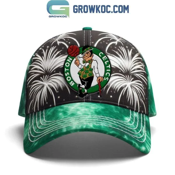 Boston Celtics Firework For The Champions Silver Version Cap
