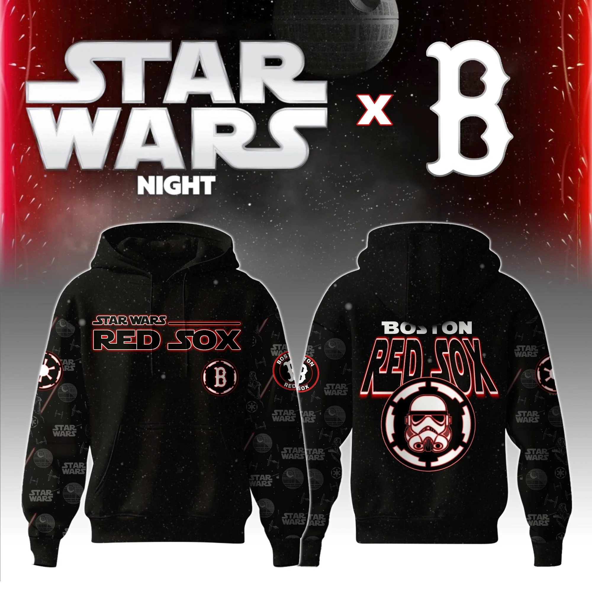 Boston Red Sox MLB x Star War Night Hoodie 2025 Best