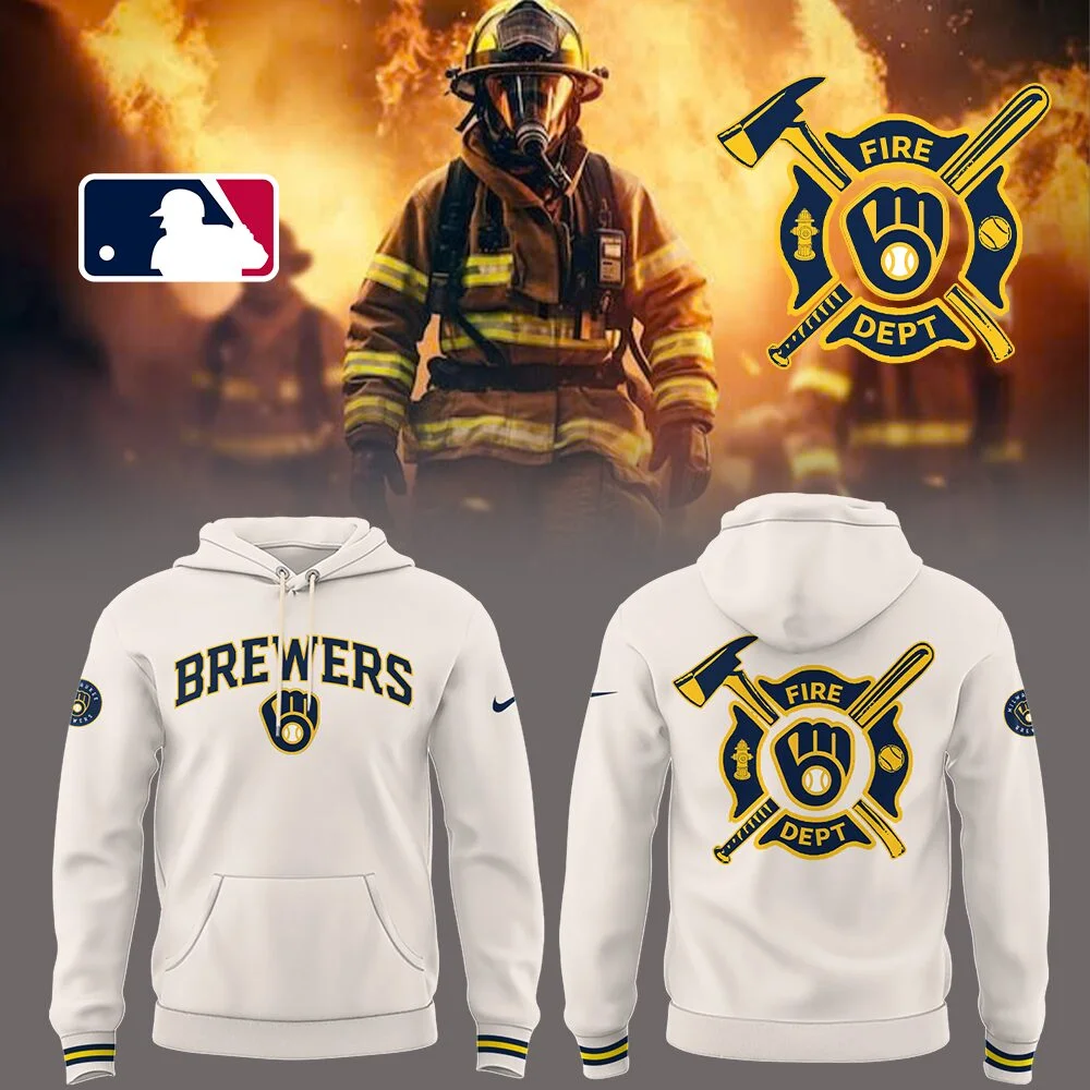 Brewers x Firefighter Appreciation Night Hoodie Gift For Baseball Lover