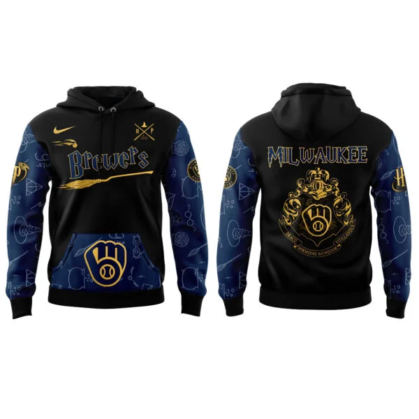 Brewers x Harry Potter Night Game Hoodie Gift Ideas For Baseball Players