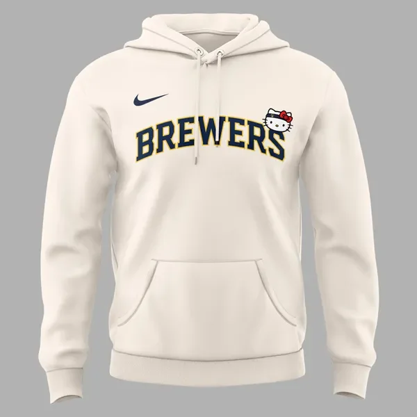 Brewers x Hello Kitty Night Hoodie Baseball
