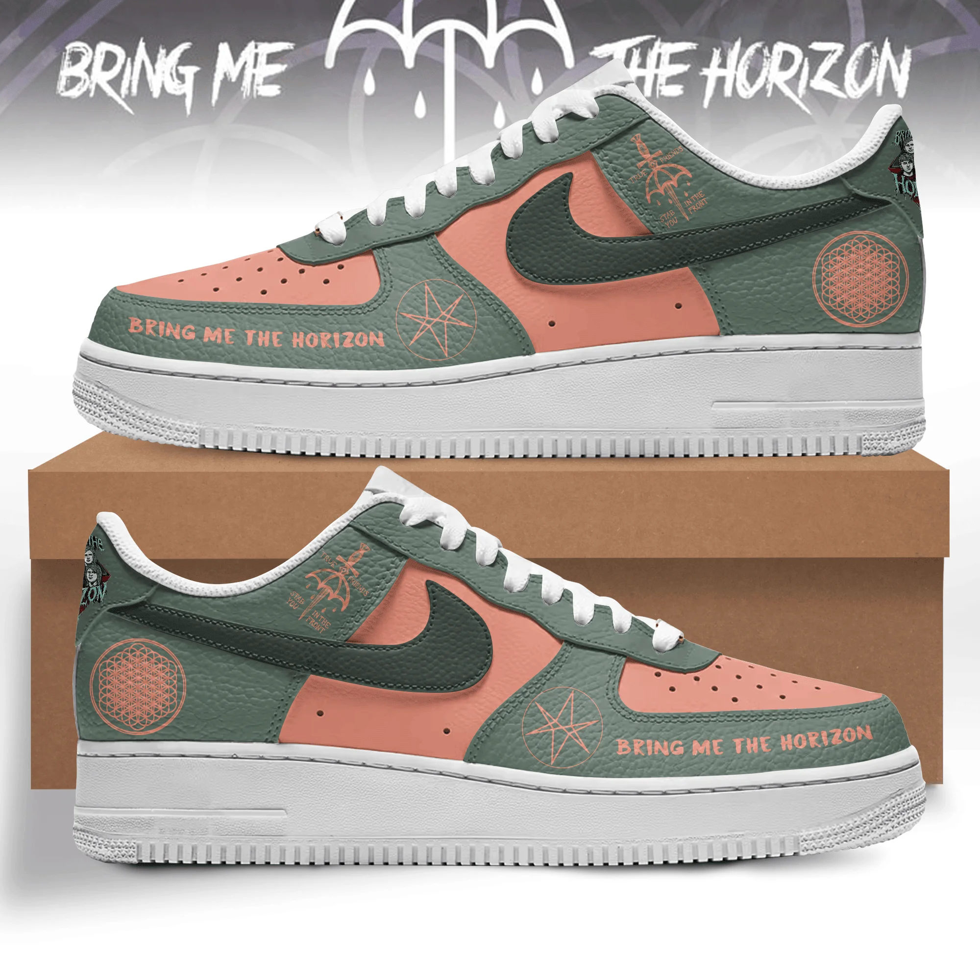 Bring Me the Horizon Air Low-Top Sneakers Shoes For Men And Women
