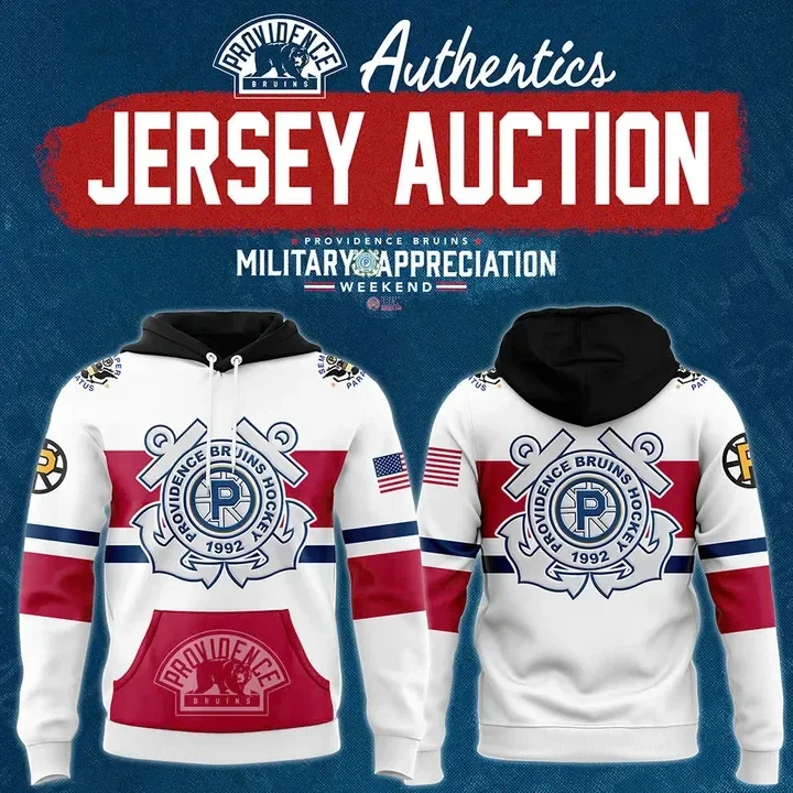 Bruins x Military Appreciation Hoodie 2025 Presents For Hockey Lovers