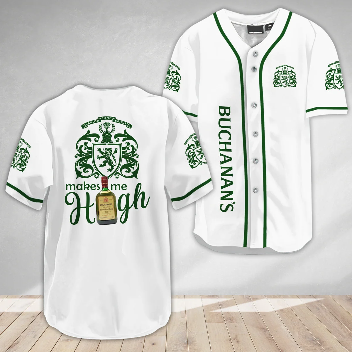 Buchanan's Whiskey Make Me High Baseball Jersey Style5571