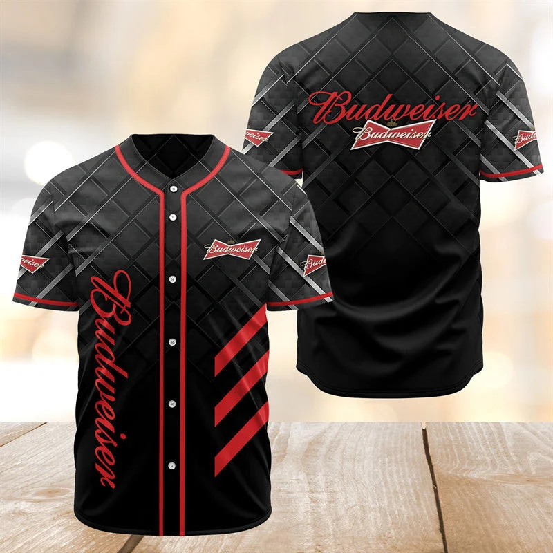 Budweiser Beer Baseball Jersey Style6199