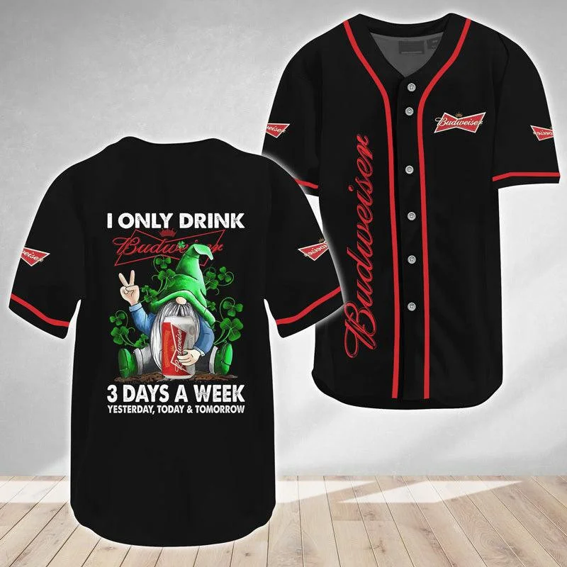 Budweiser Of Gnome Baseball Jersey Style2862