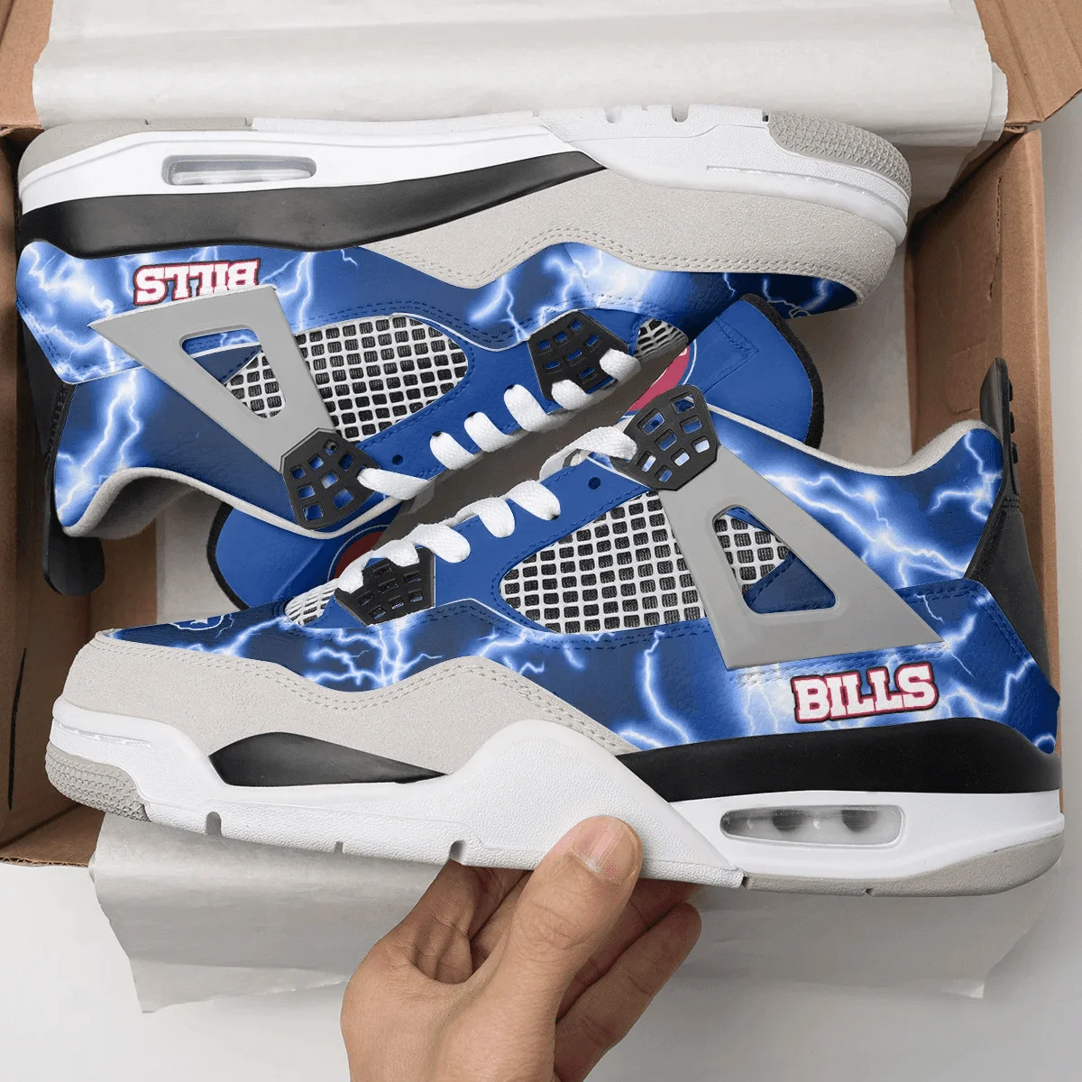 Buffalo Bills AJ4 Sneakers 12