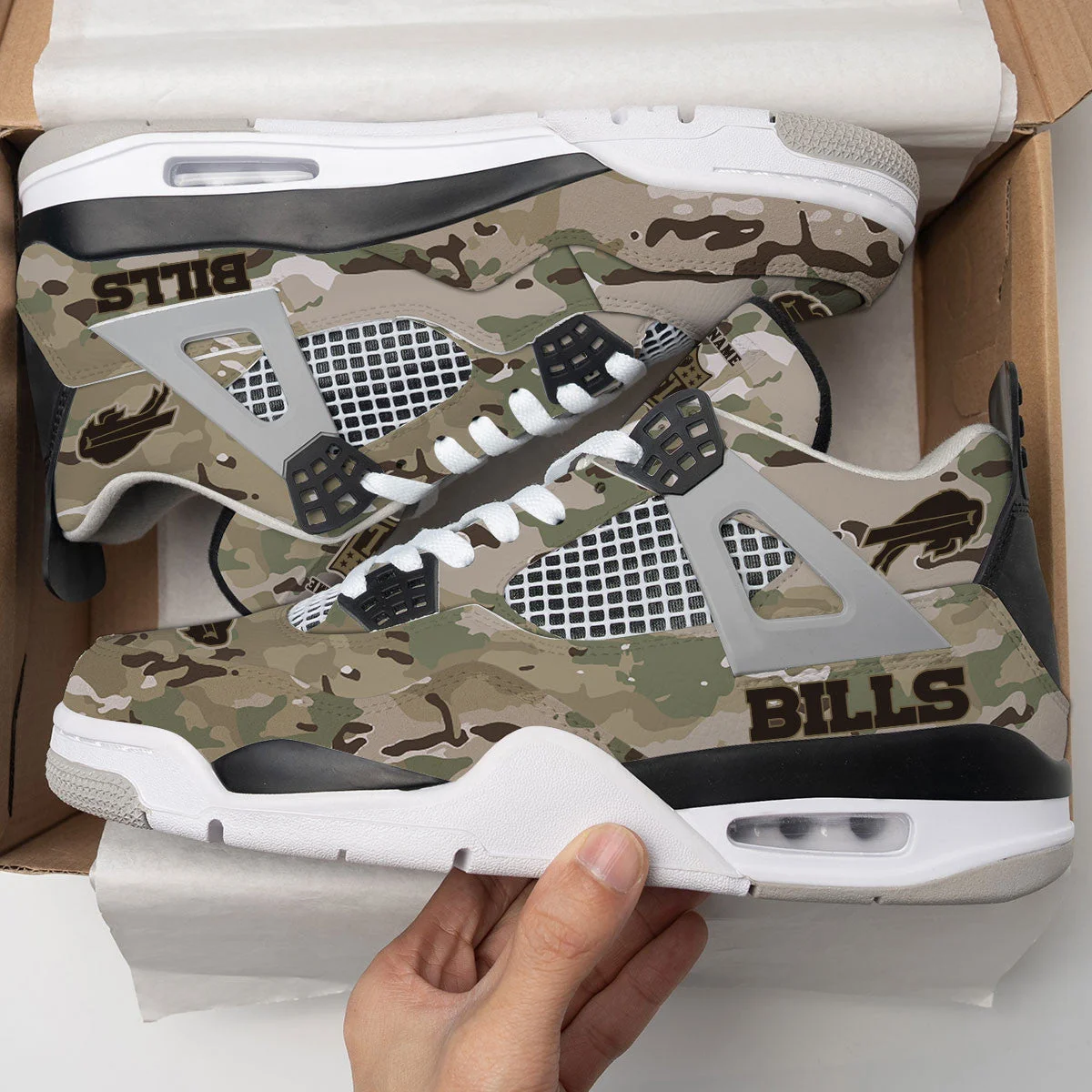 Buffalo Bills AJ4 Sneakers 13