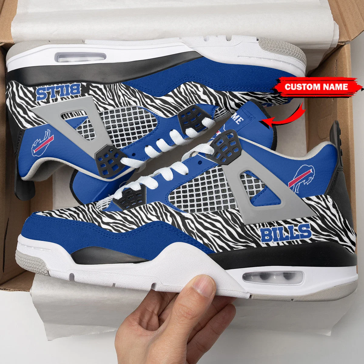 Buffalo Bills AJ4 Sneakers 16
