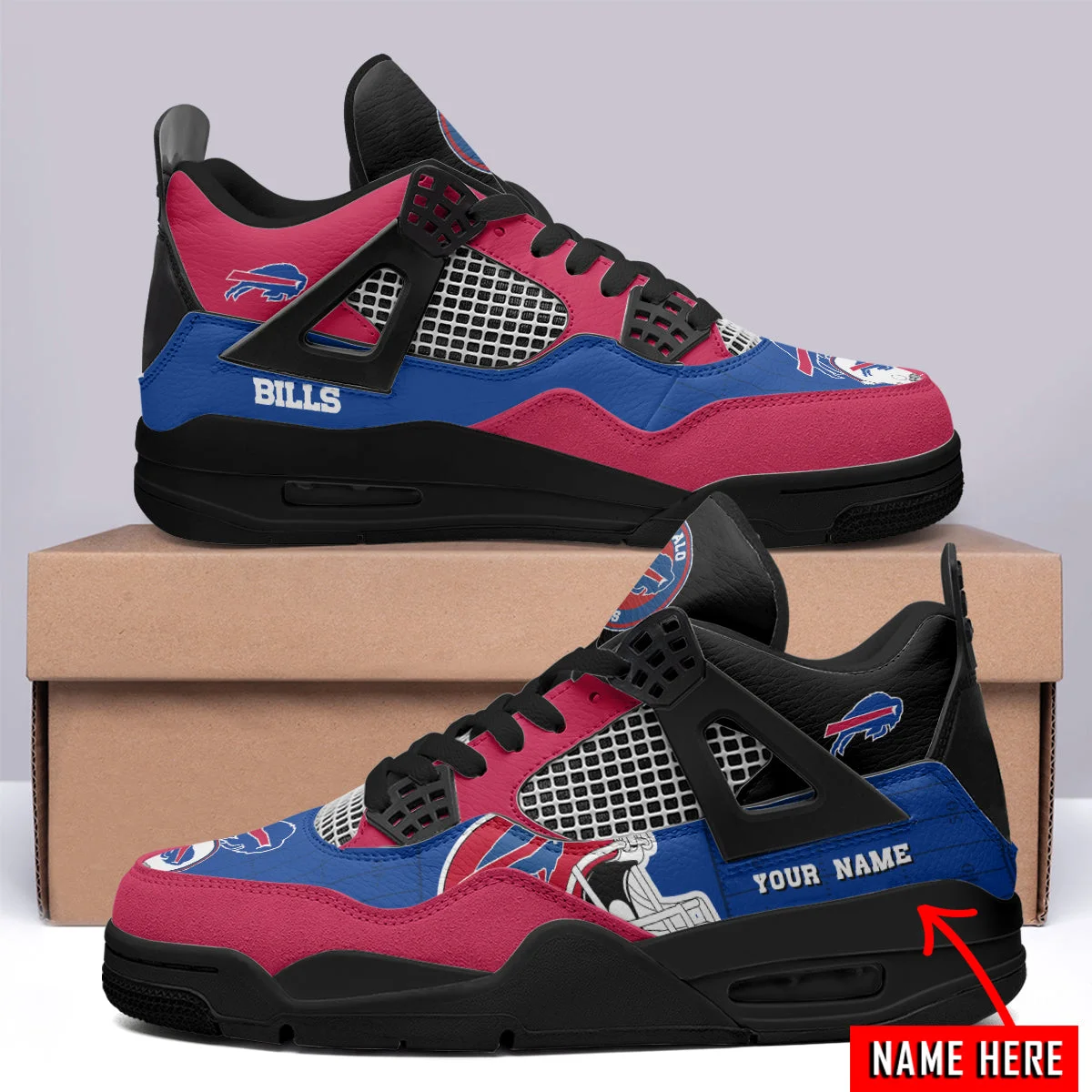 Buffalo Bills AJ4 Sneakers 17