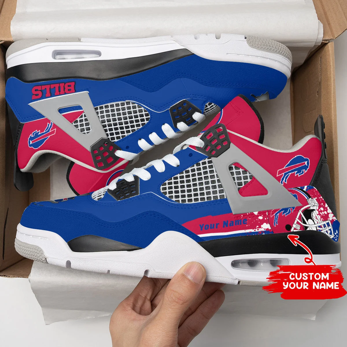 Buffalo Bills AJ4 Sneakers 2