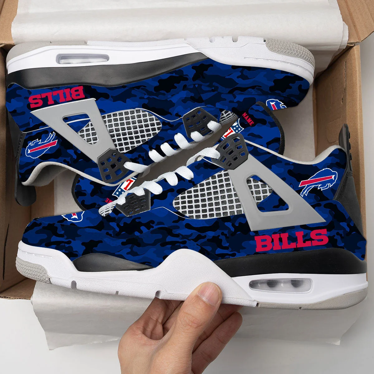 Buffalo Bills AJ4 Sneakers 3