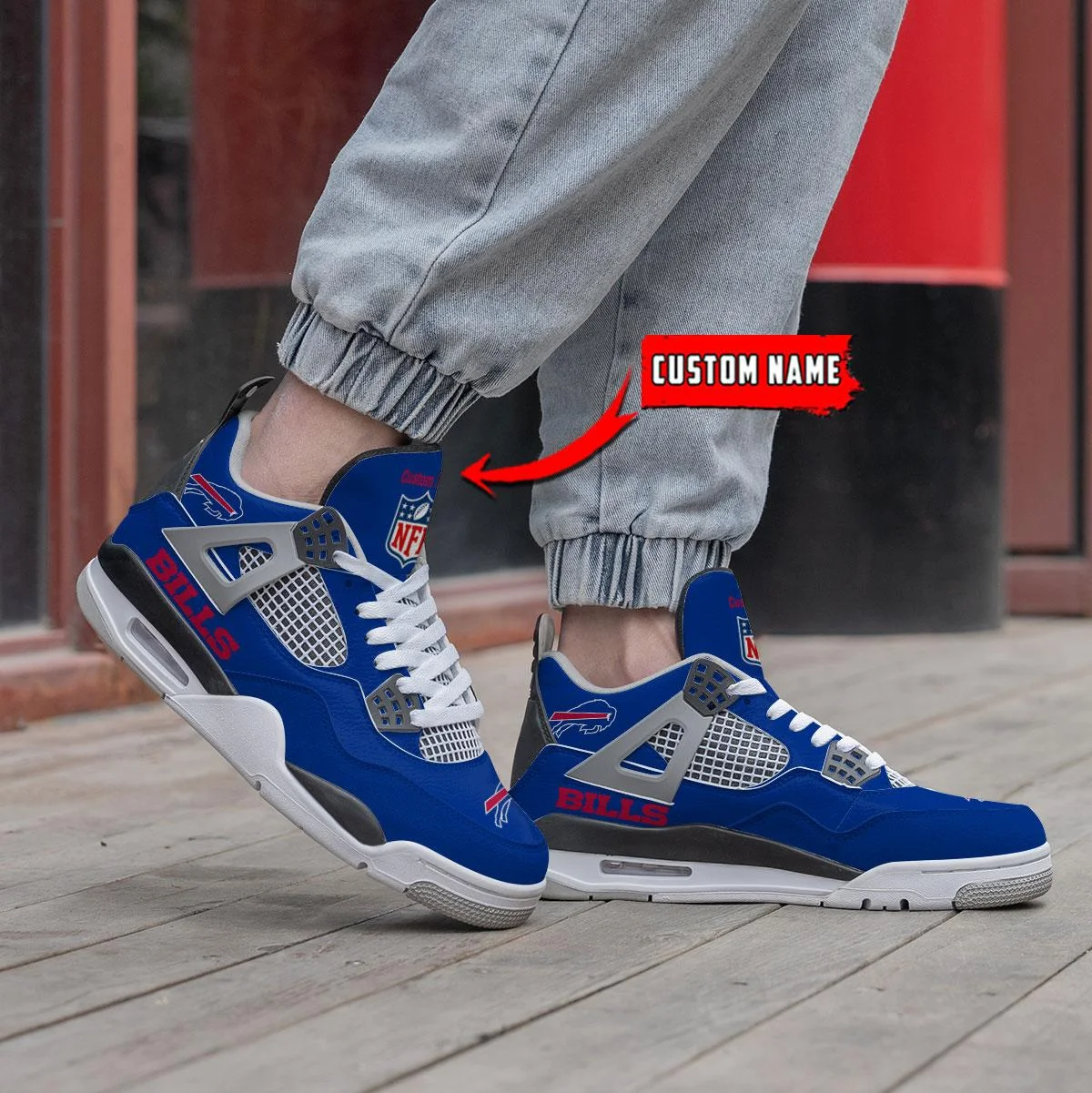 Buffalo Bills AJ4 Sneakers 4