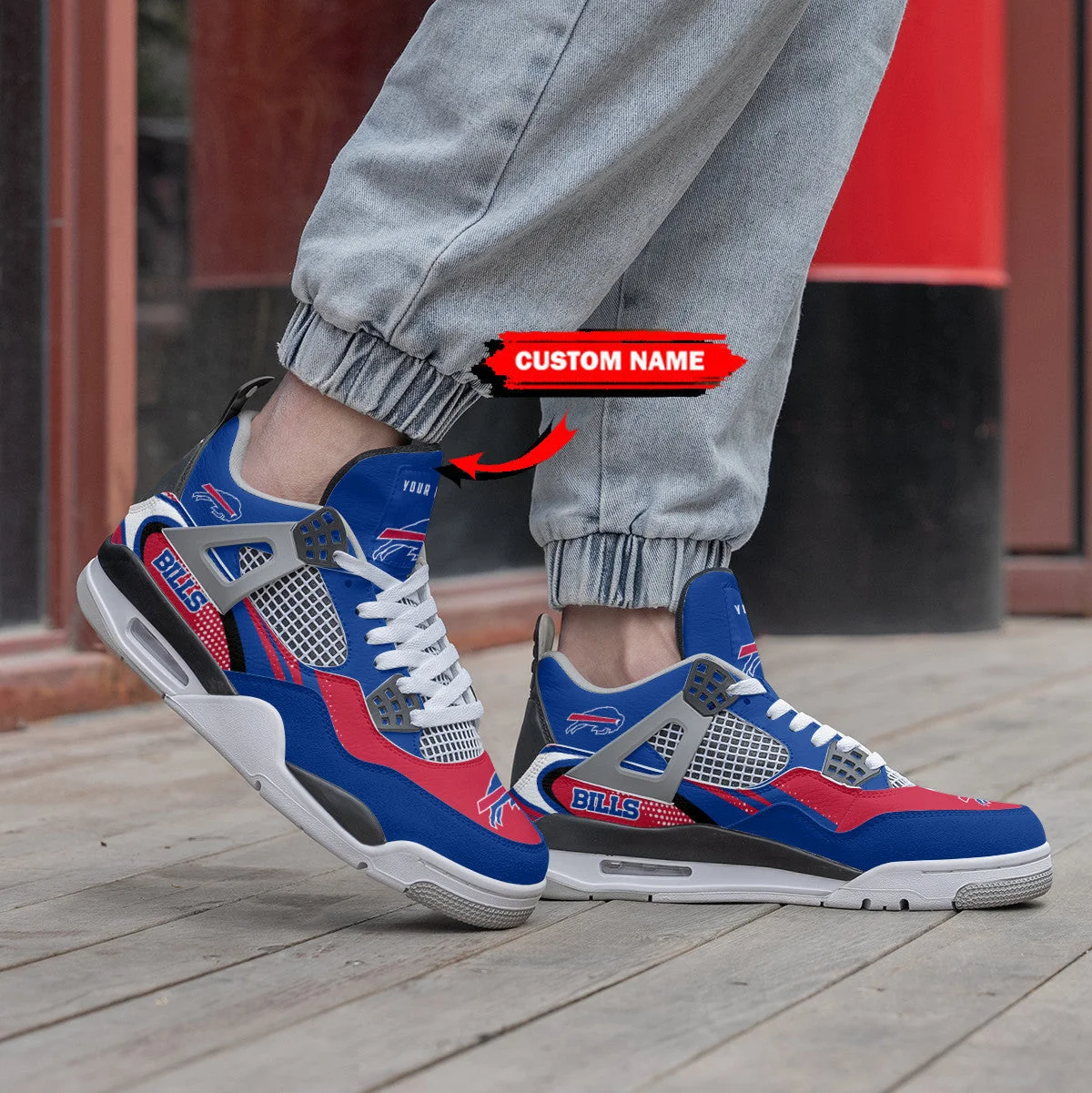 Buffalo Bills AJ4 Sneakers 5