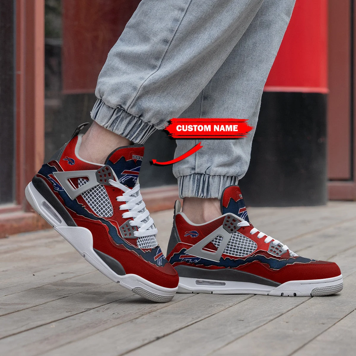 Buffalo Bills AJ4 Sneakers 6
