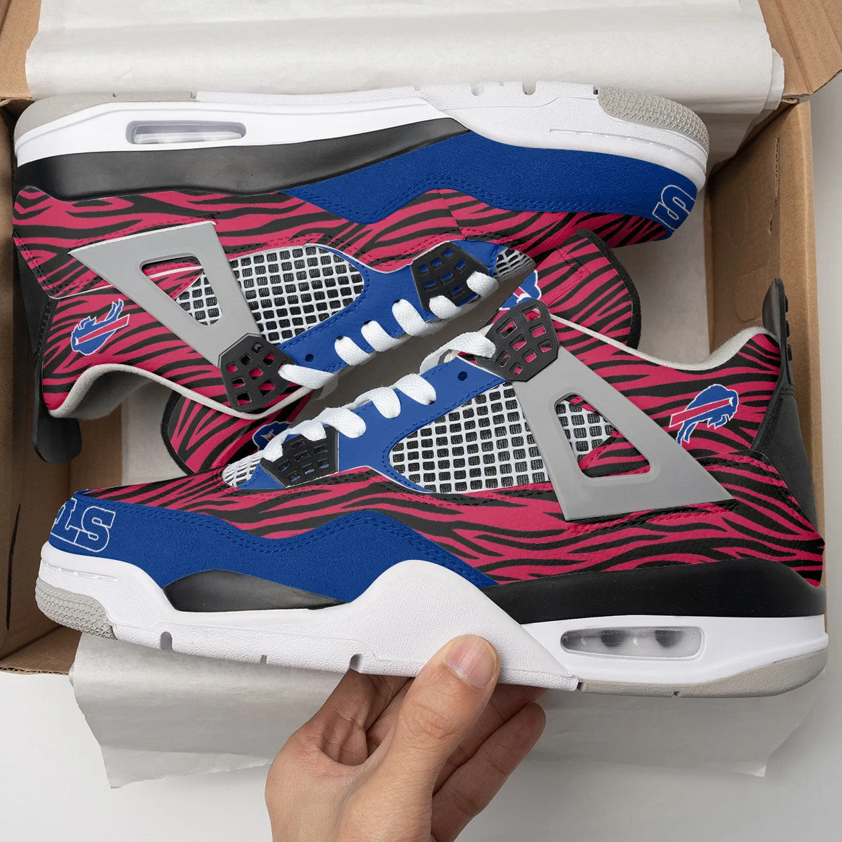 Buffalo Bills AJ4 Sneakers 8