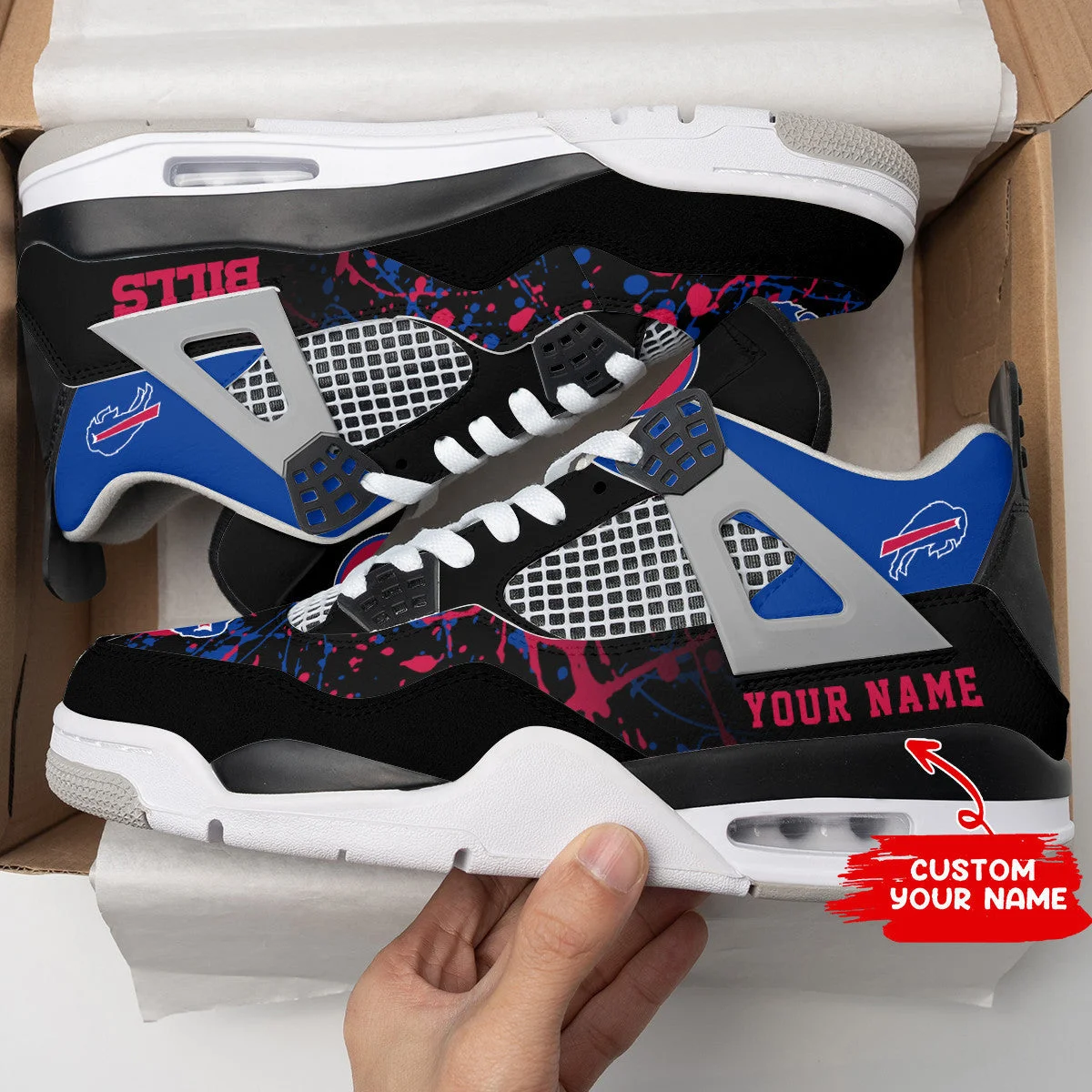 Buffalo Bills AJ4 Sneakers 9