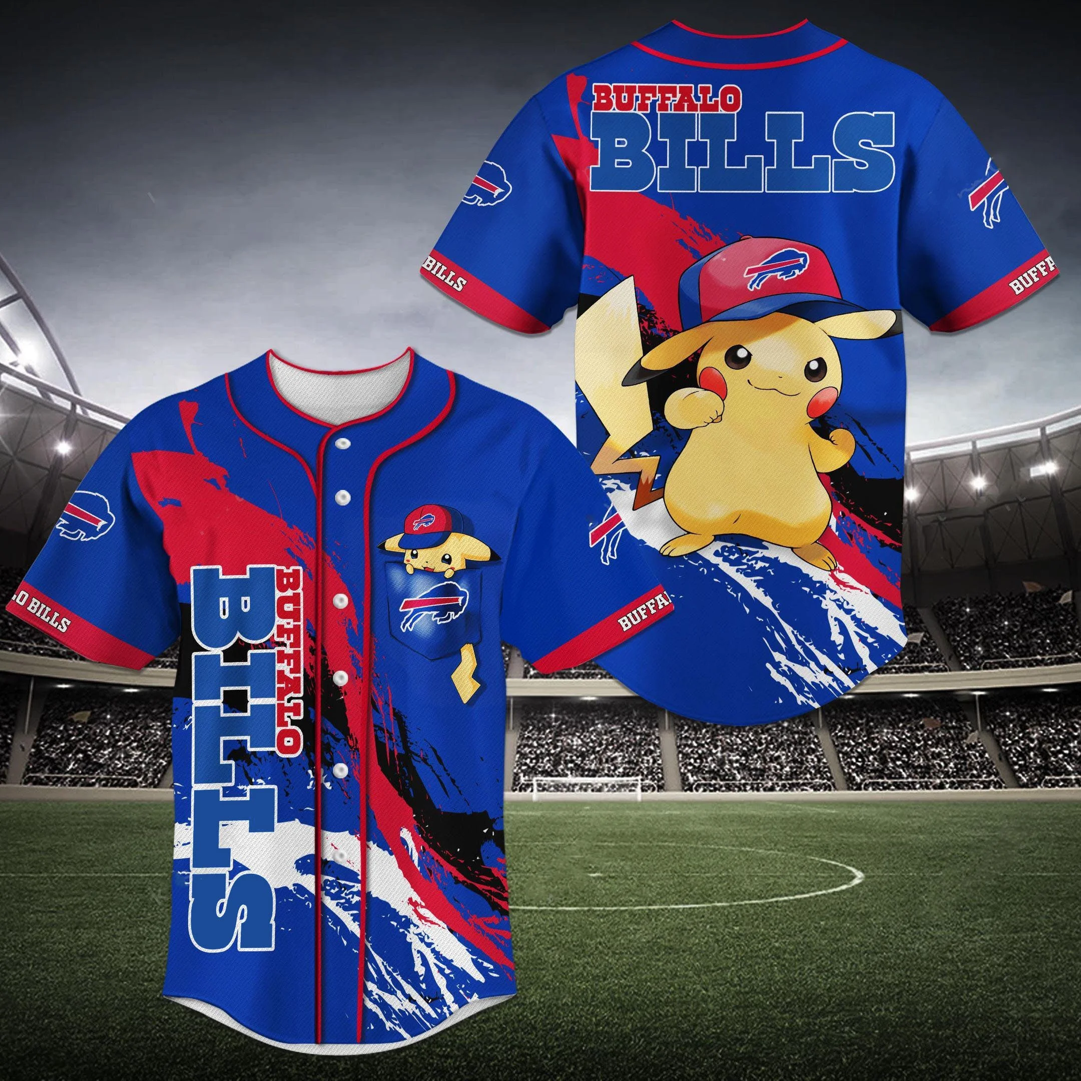 Buffalo Bills Baseball Jersey 663