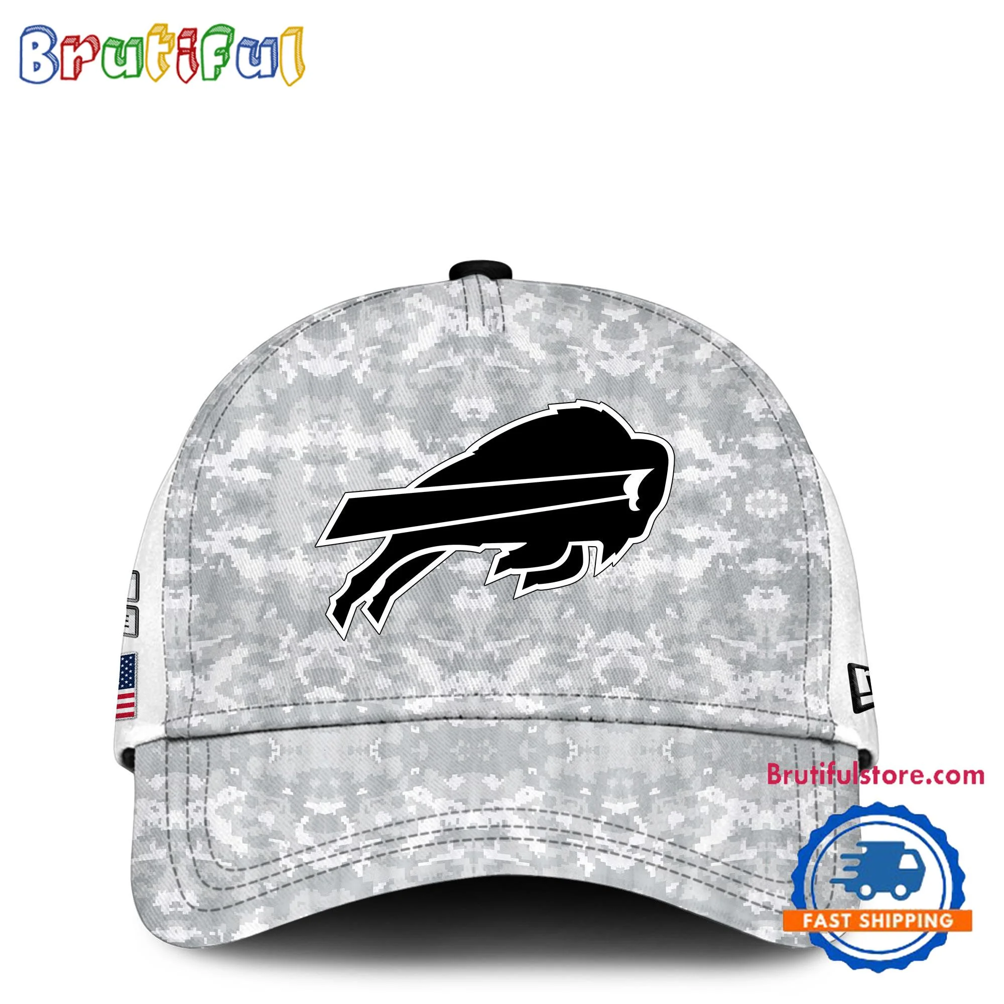 Buffalo Bills Camo 2024 Salute to Service Club Veterans Limited Baseball Cap