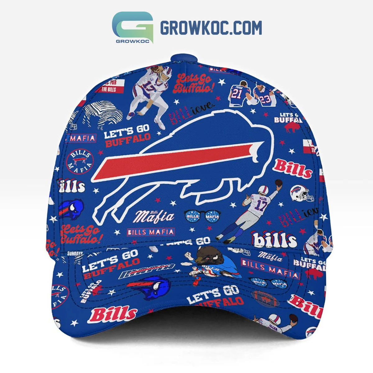 Buffalo Bills Let's Go Buffalo Blue Design Cap