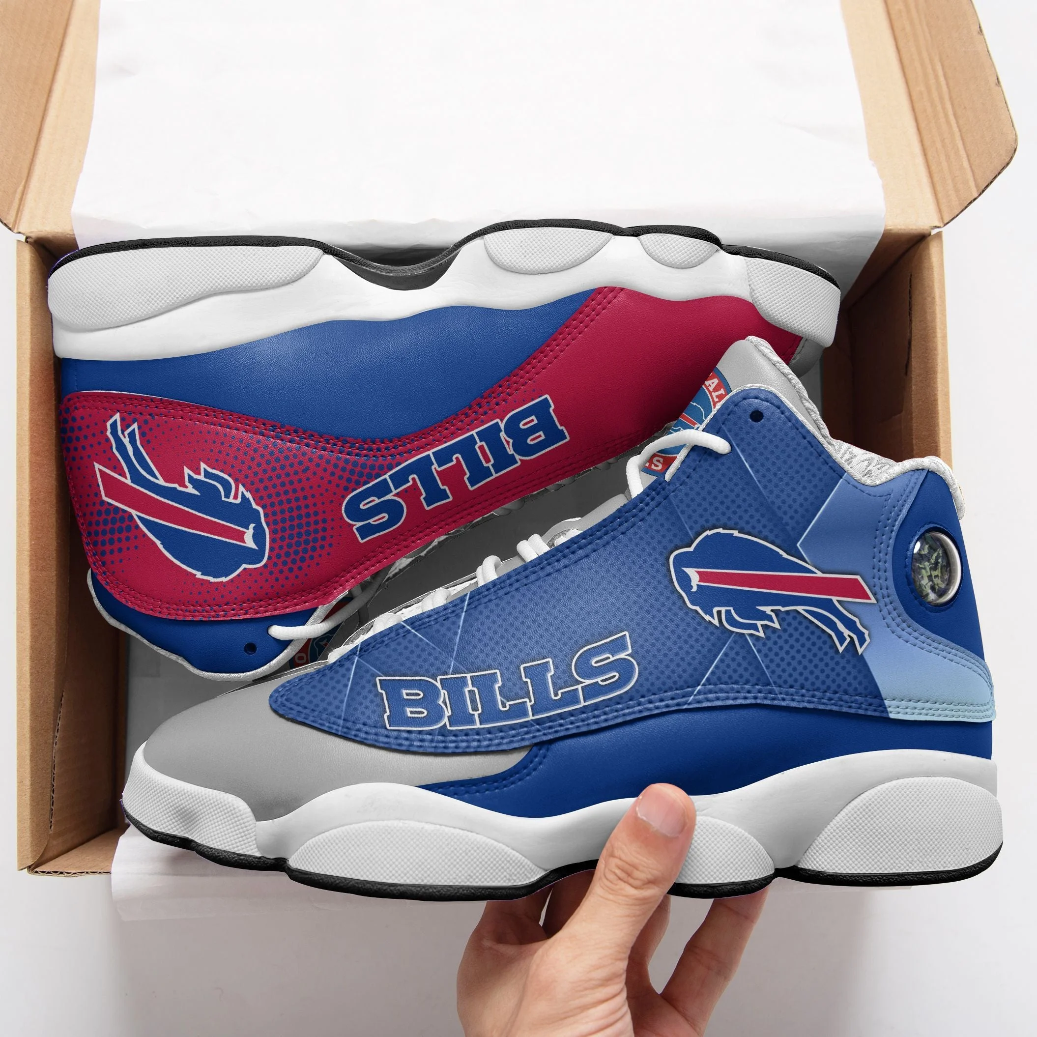Buffalo Bills NFL AJ13 Sneakers Shoes For Men And Women 17