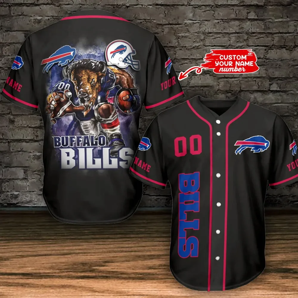 Buffalo Bills Personalized Baseball Jersey 556
