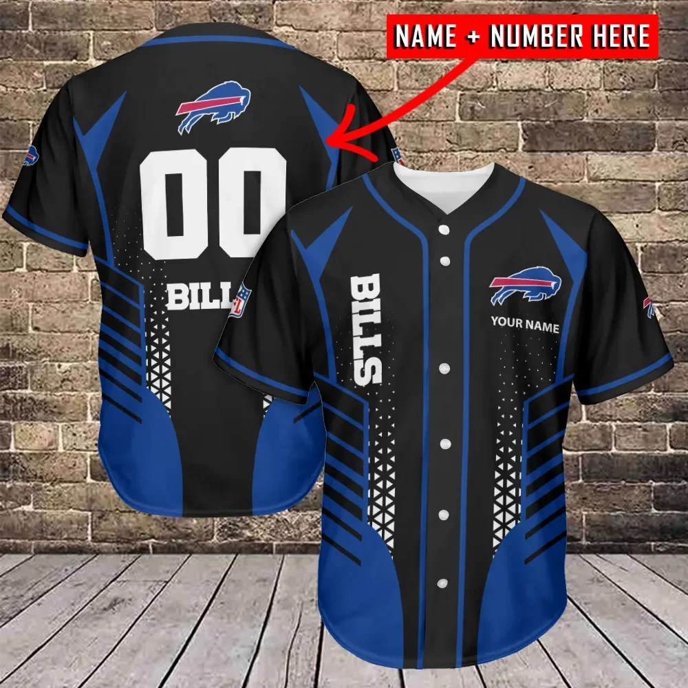 Buffalo Bills Personalized Baseball Jersey 703