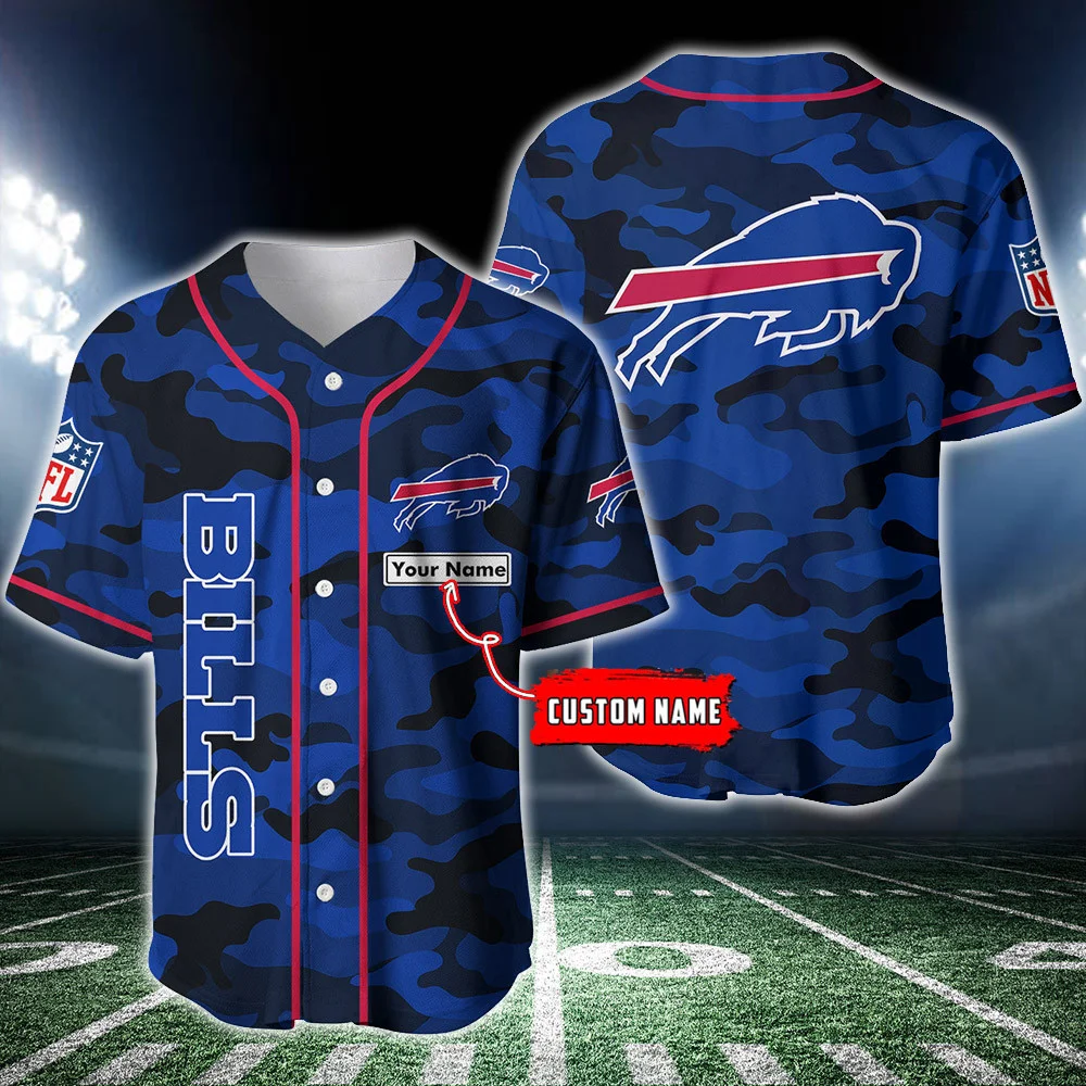 Buffalo Bills Personalized Baseball Jersey 221