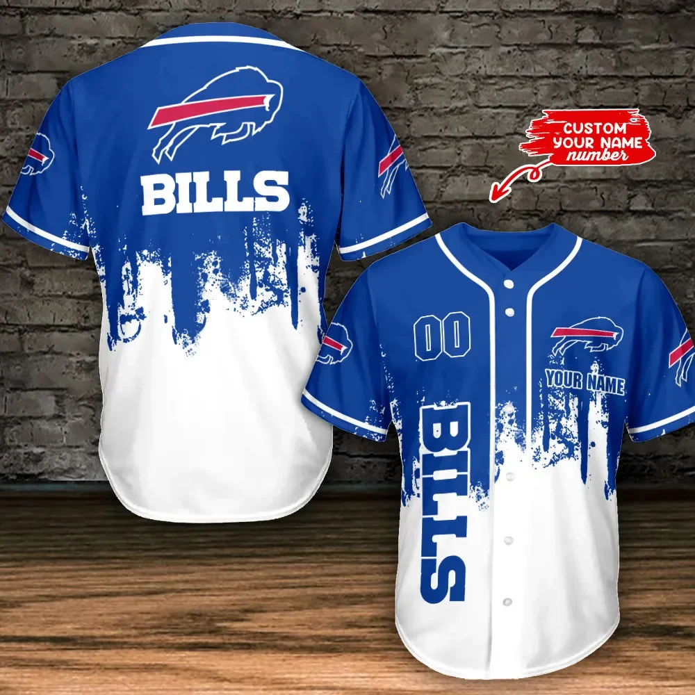Buffalo Bills Personalized Baseball Jersey 507