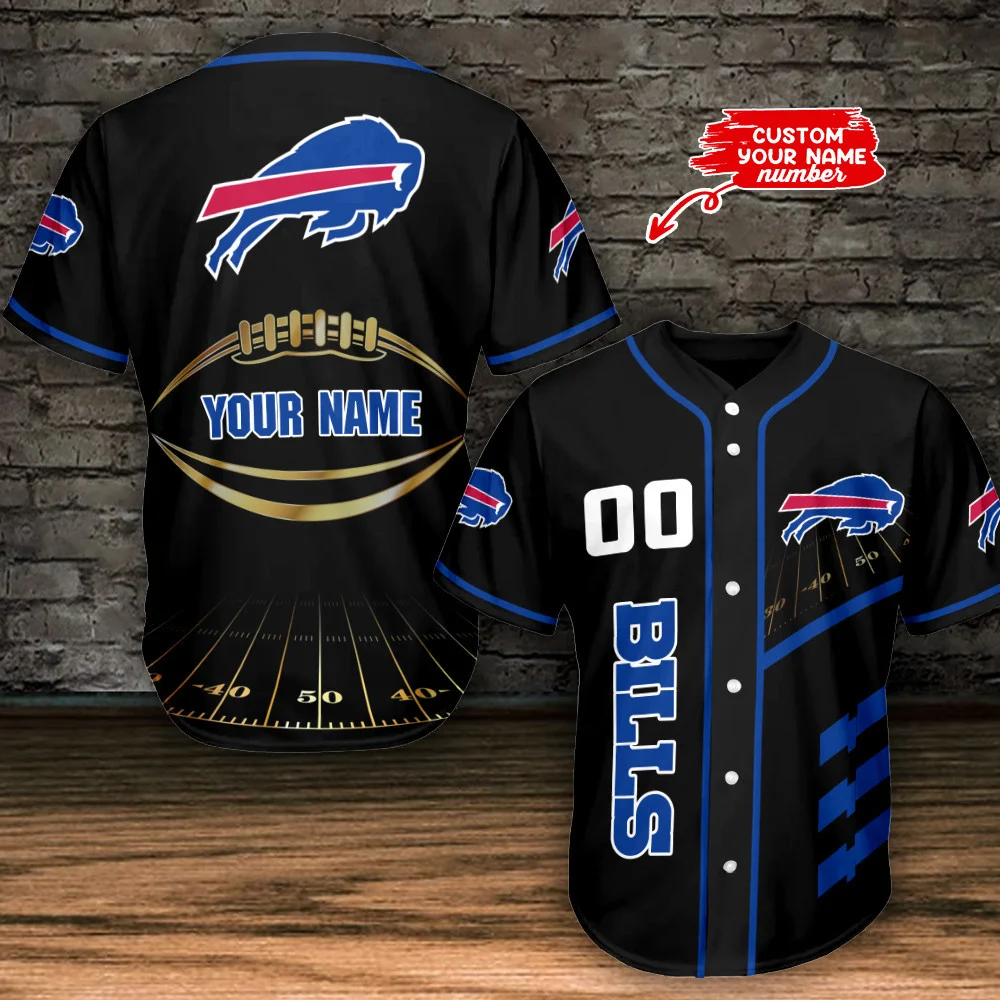 Buffalo Bills Personalized Baseball Jersey 521