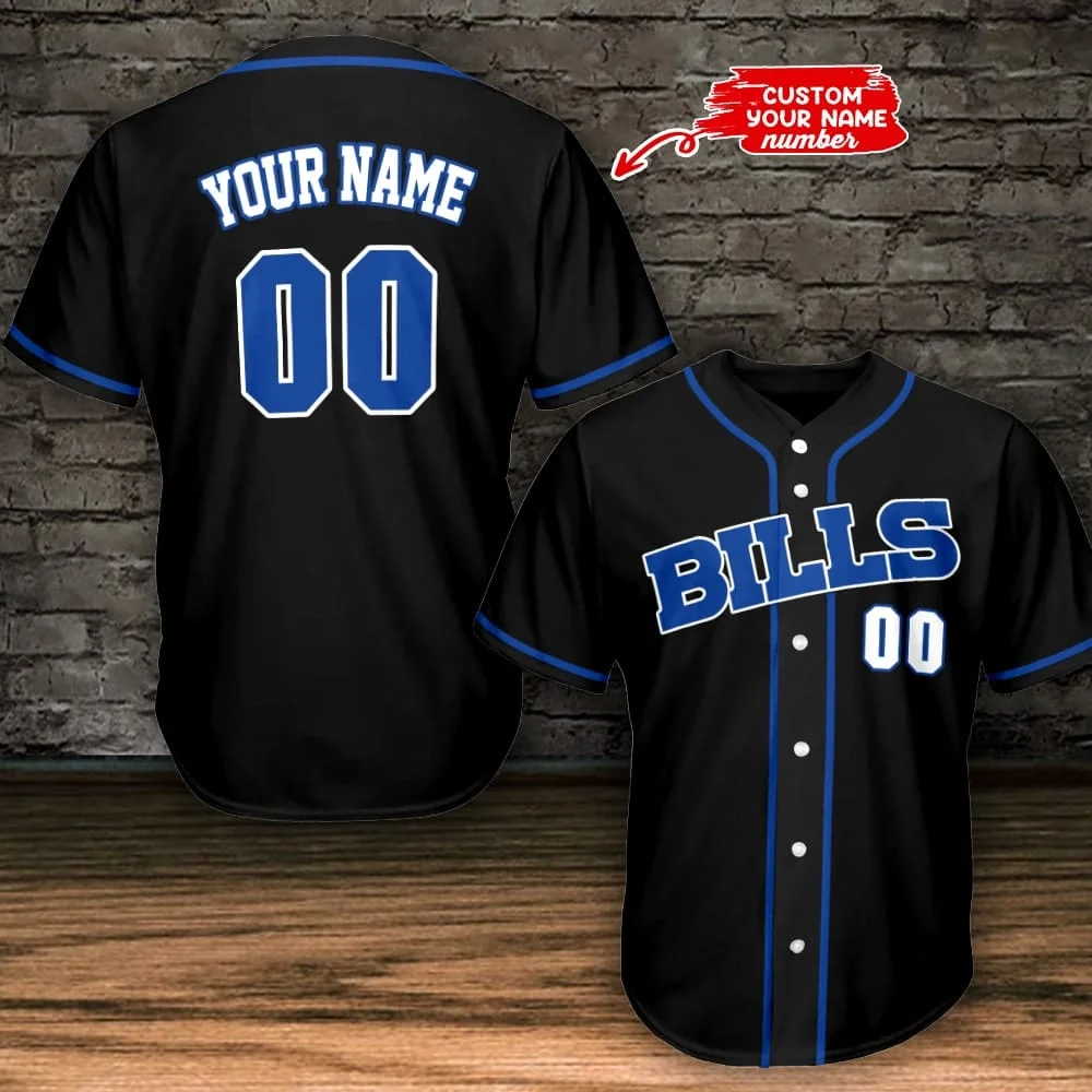 Buffalo Bills Personalized Baseball Jersey 783