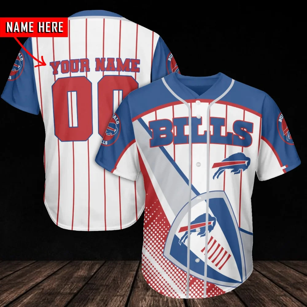 Buffalo Bills Personalized Baseball Jersey 996