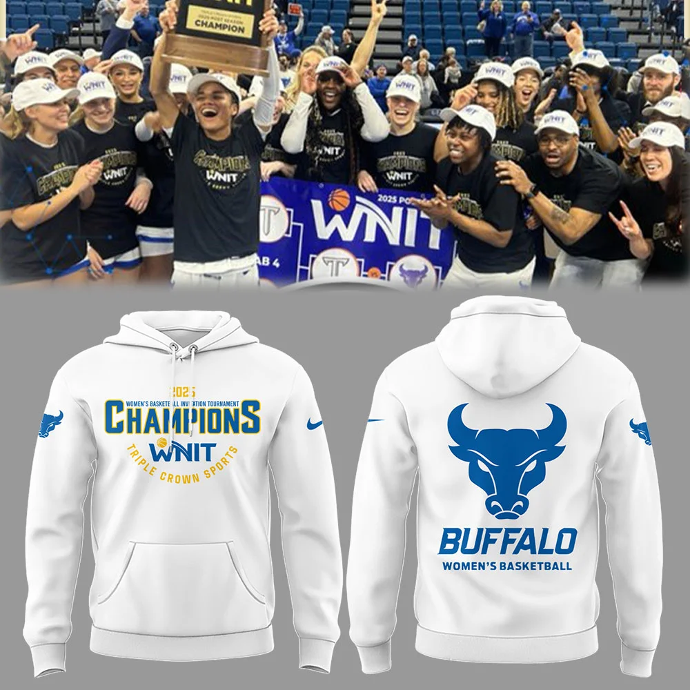 Buffalo Women's Basketball 2025 Wnit Champions Hoodie Top Gifts For Basketball Players