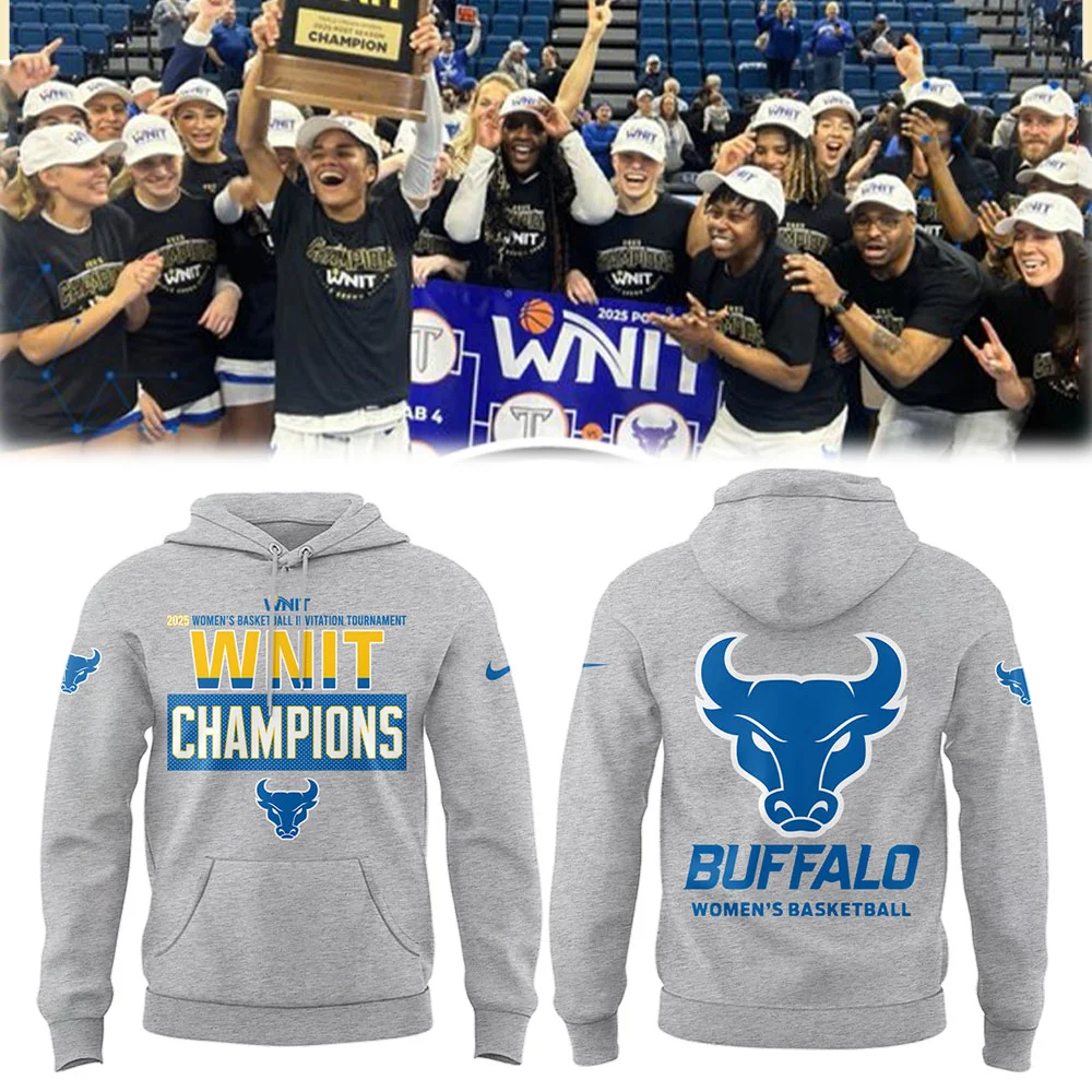 Buffalo Women's Basketball 2025 Wnit Champions Hoodie Great Gifts For Basketball Players