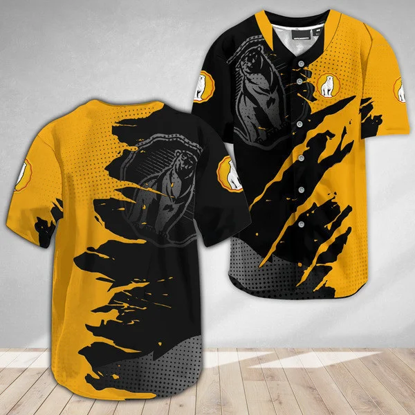 Bundaberg Rum Metal Crack Pattern Baseball Jersey Style5919