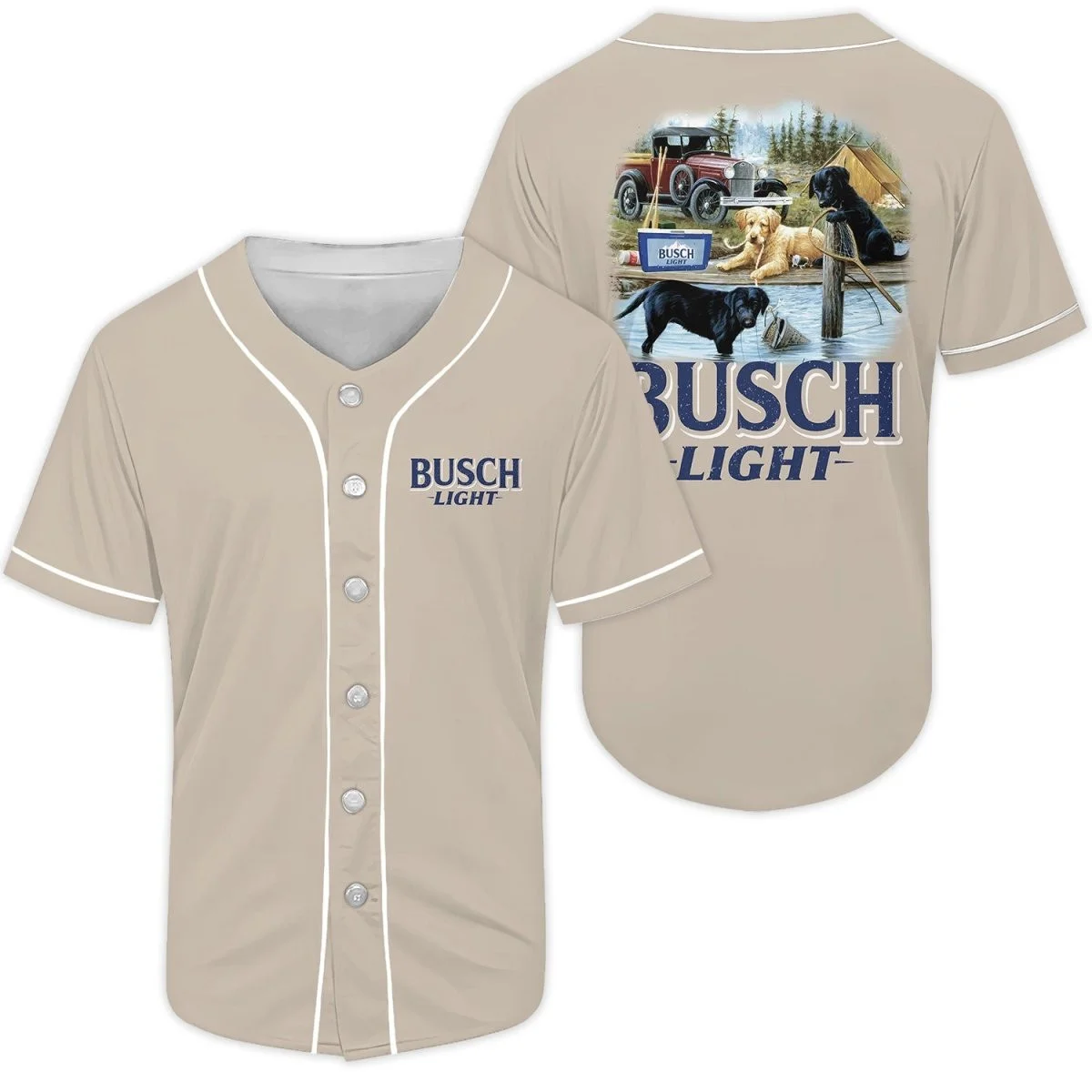 Busch Light Adorable Dog Baseball Jersey Style5577