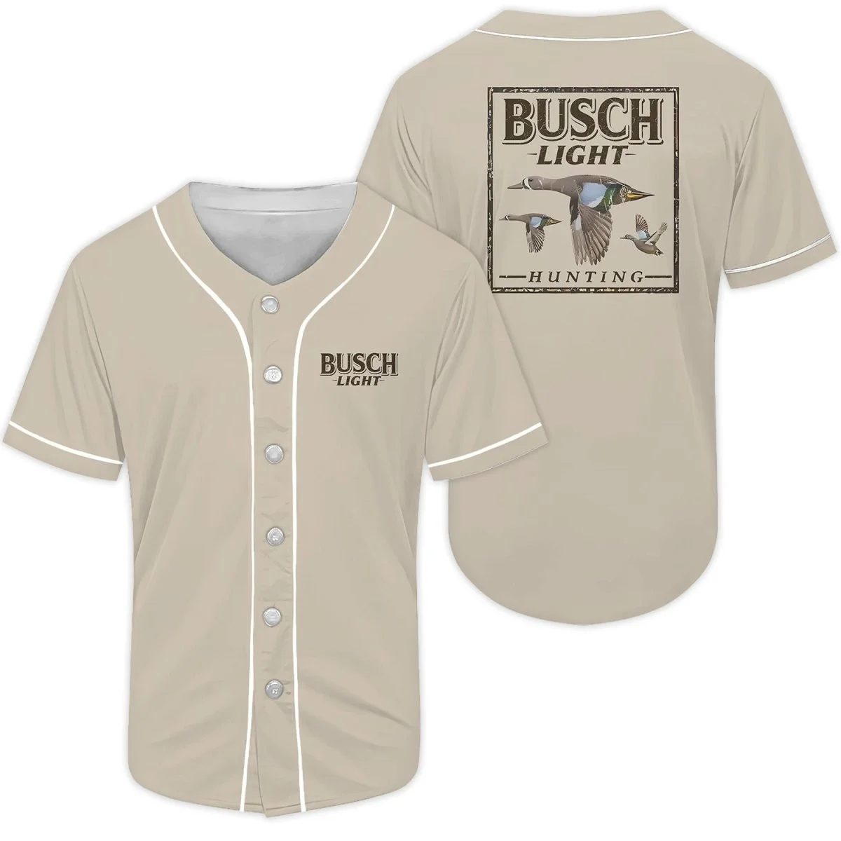 Busch Light Mallard Baseball Jersey Style7976