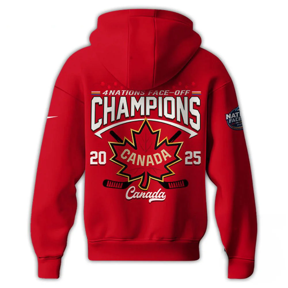 Canada Hockey 2025 4 Nations Face-Off Champions New Hoodie Best Gifts For Hockey Fan