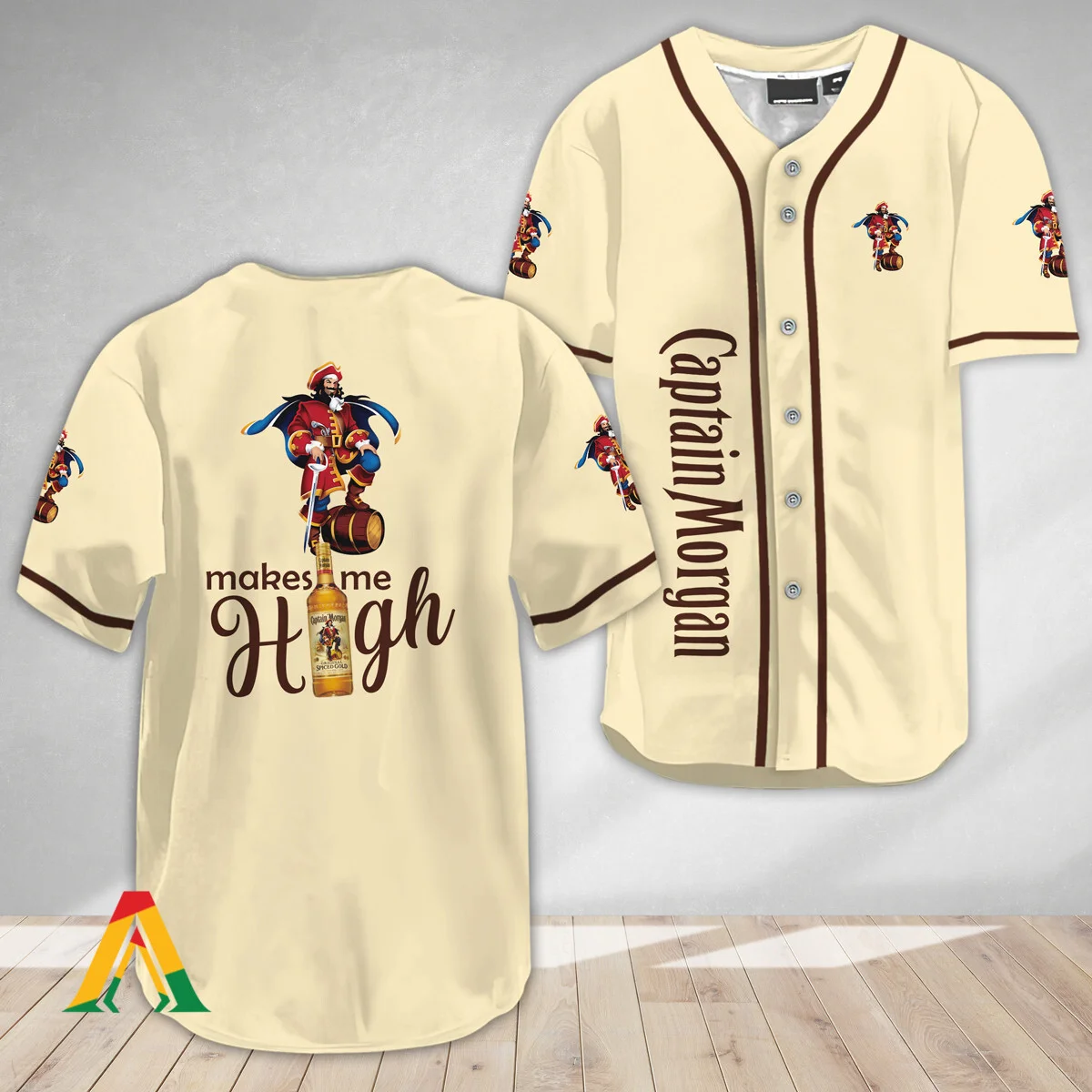 Captain Morgan Make Me High Baseball Jersey Style1666
