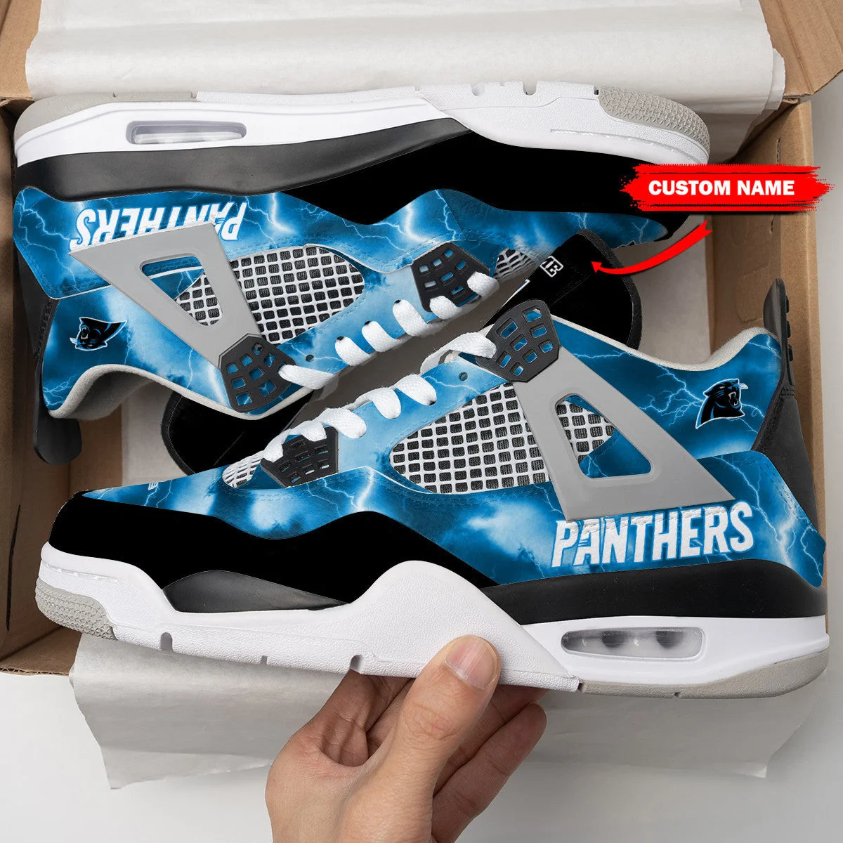 Carolina Panthers AJ4 Sneakers 5
