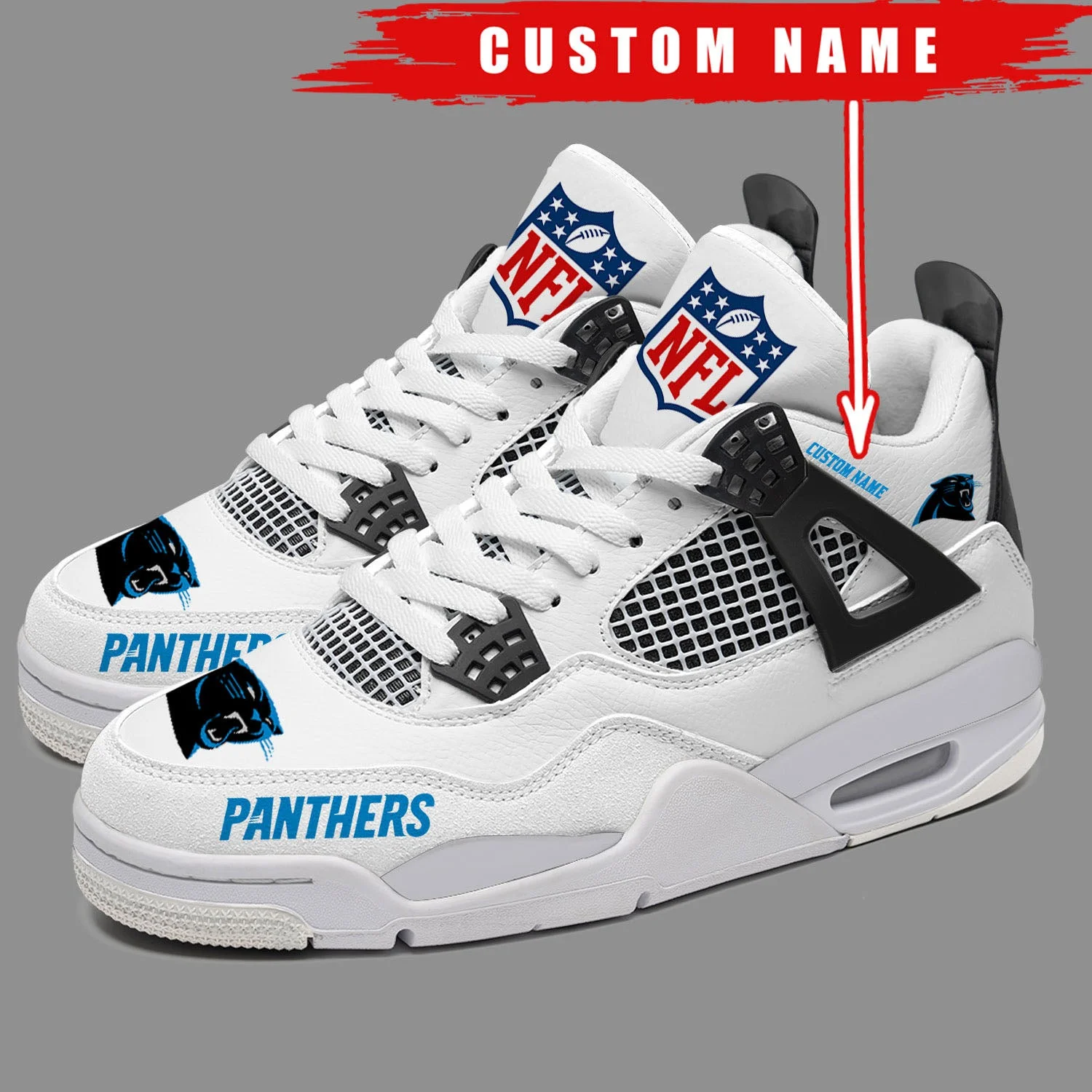 Carolina Panthers AJ4 Sneakers 6