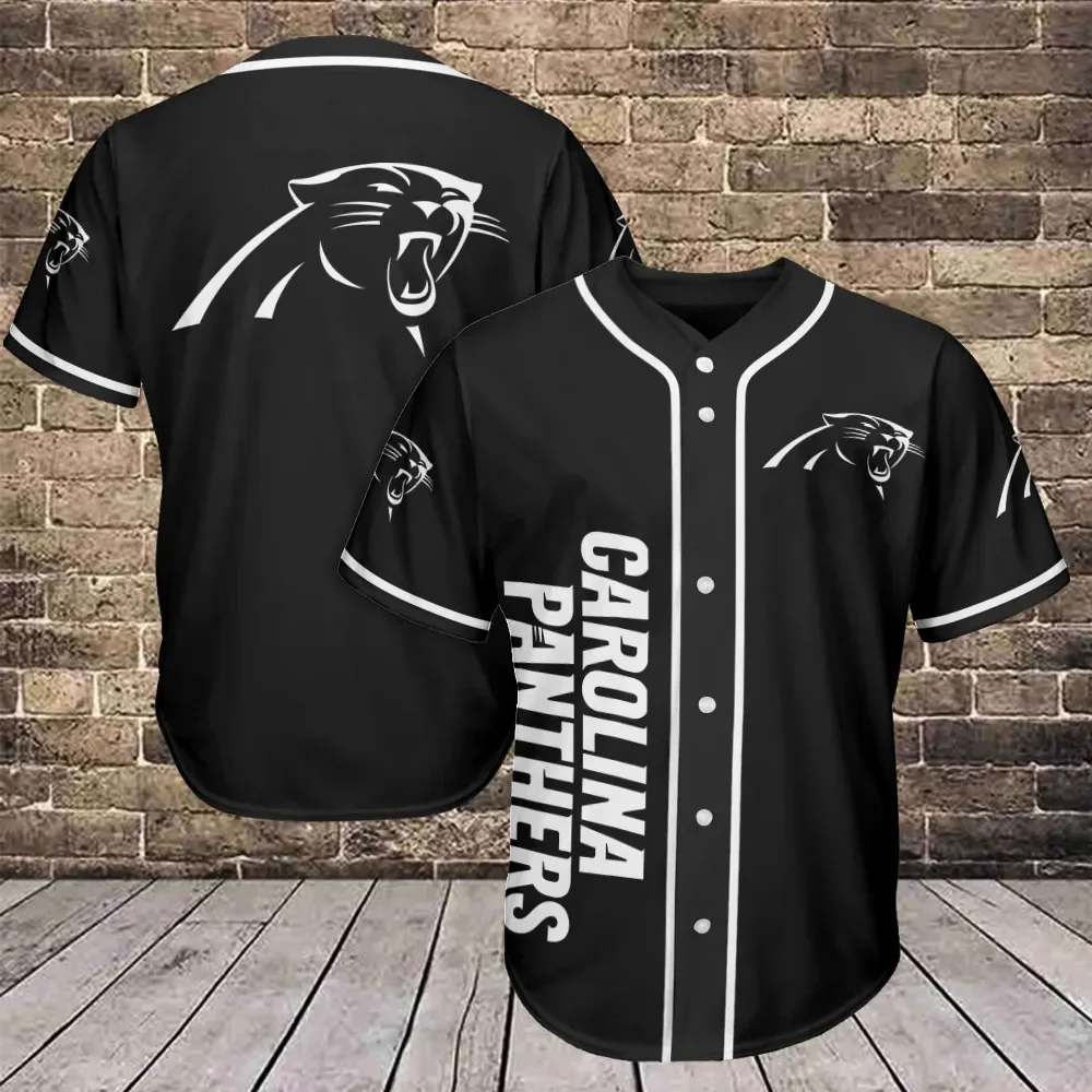Carolina Panthers Baseball Jersey Azcbjs088