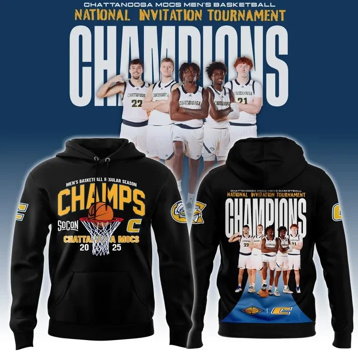Chattanooga Basketball X 2025 Nit Champions Hoodie Best Gifts For Basketball Players
